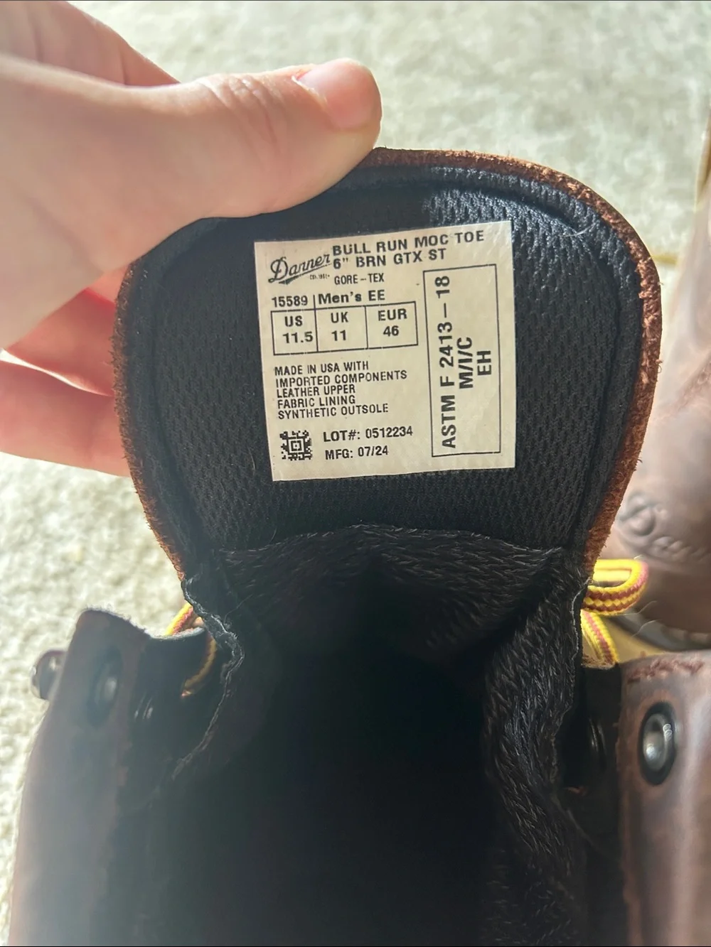 Danner brown leather